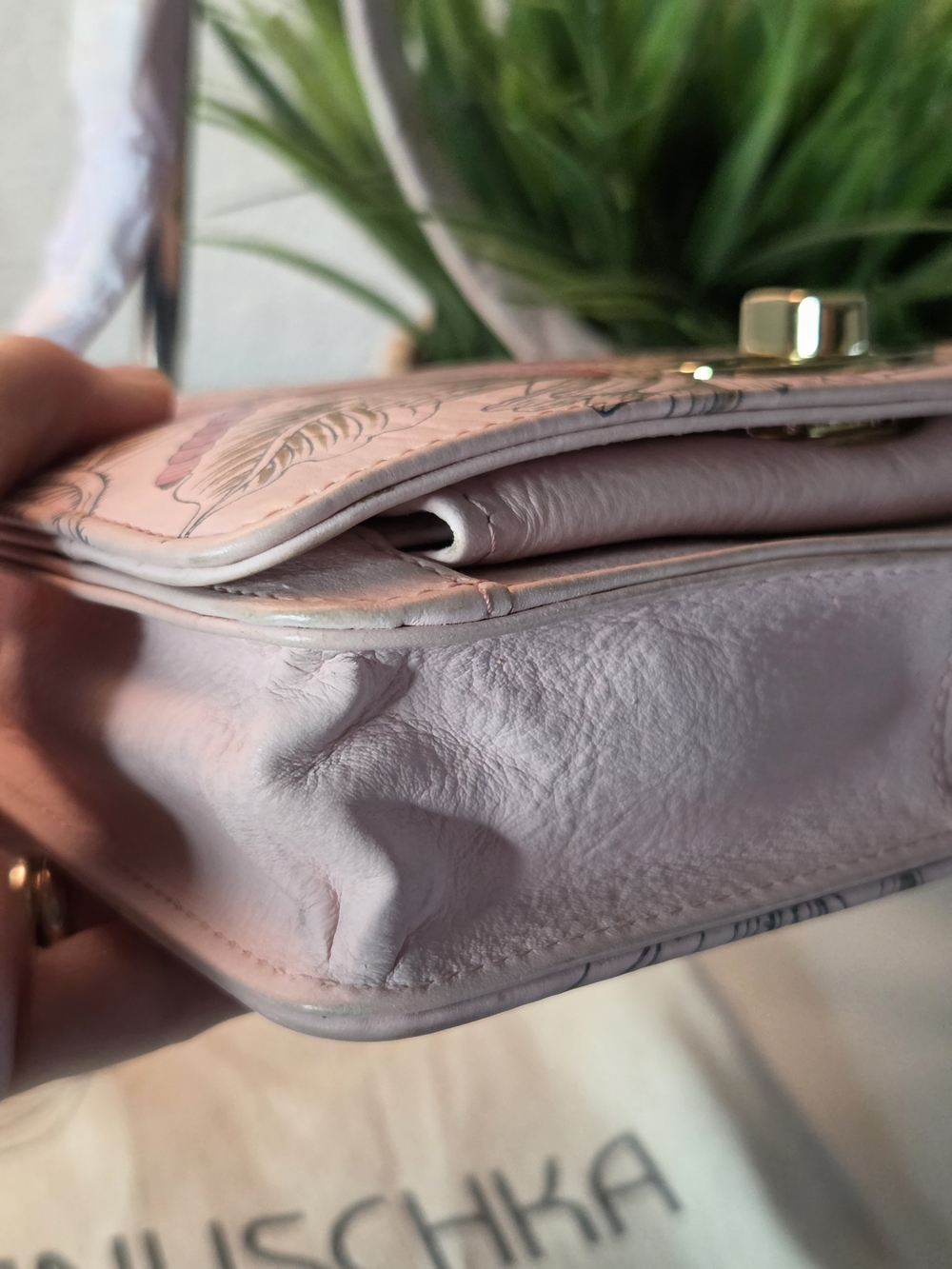 Anuschka Hand-Painted Genuine Leather Flap Front Crossbody Bag - Picture 8 of 14